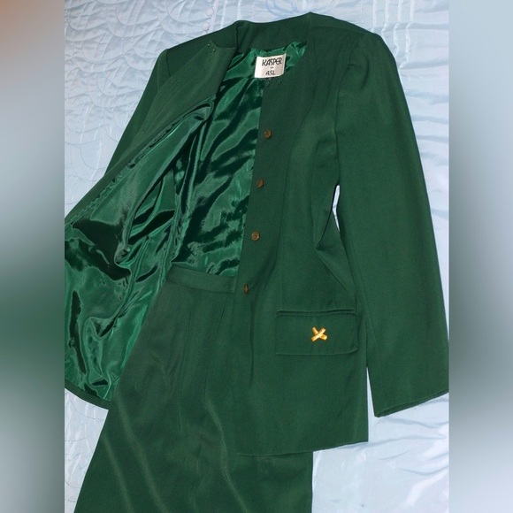 ROYAL GREEN VINTAGE SUIT - Picture 4 of 17